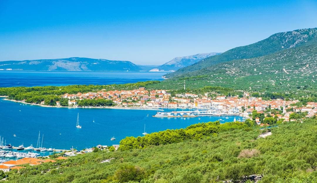 Cres island rugged landscapes and coastline