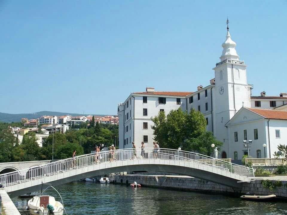 Crikvenica bridge and old town