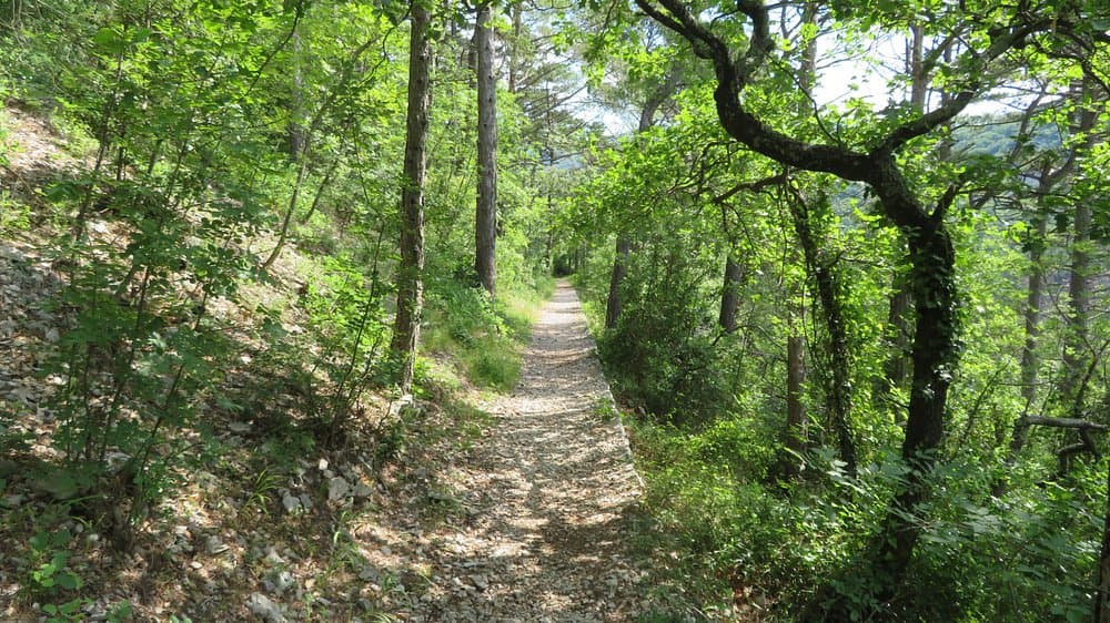 Vinodol Valley near Crikvenica with green hills and traditional villages