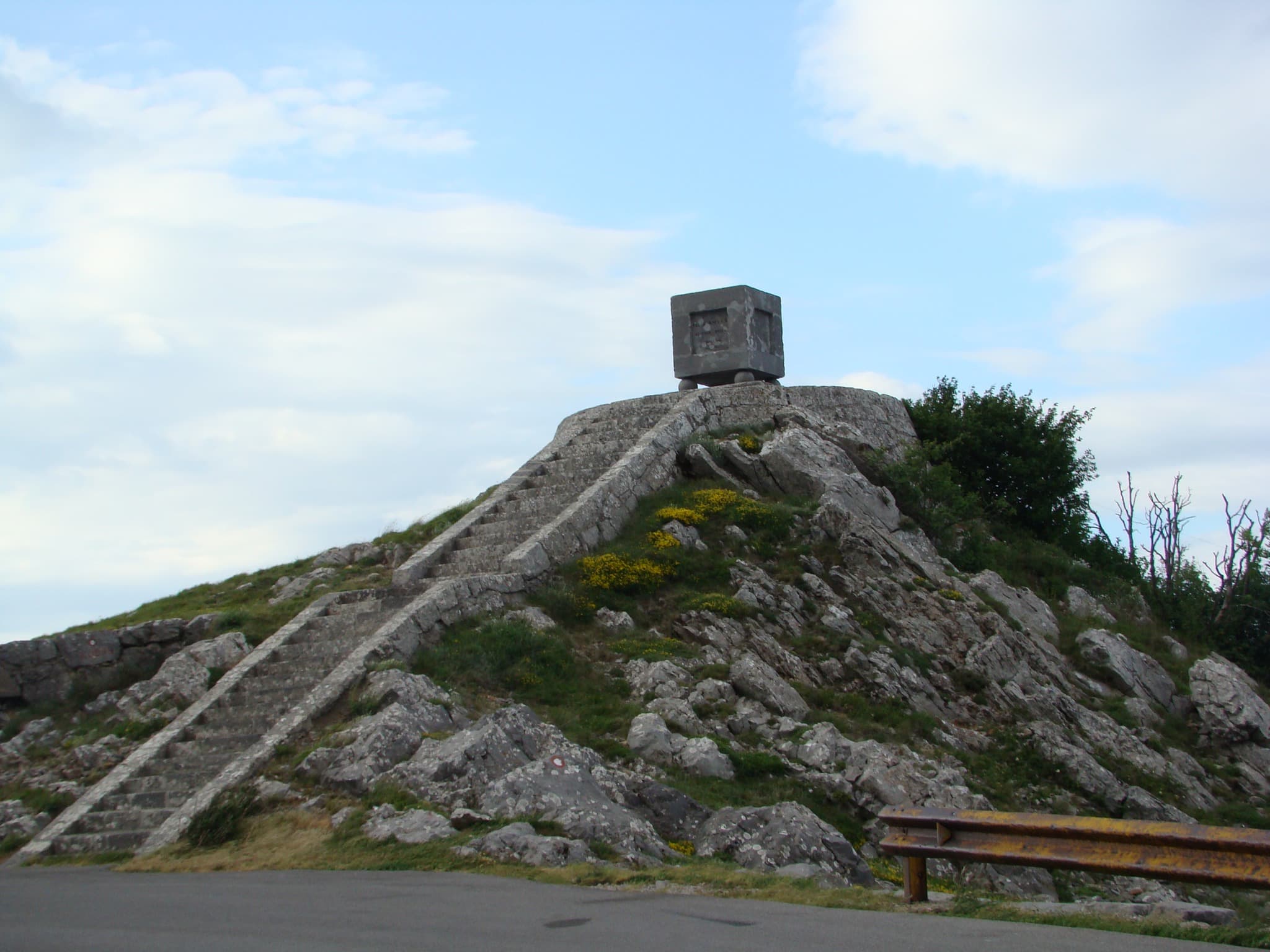 Kubus Stone Gate lookout point in Velebit mountains with breathtaking panoramic views