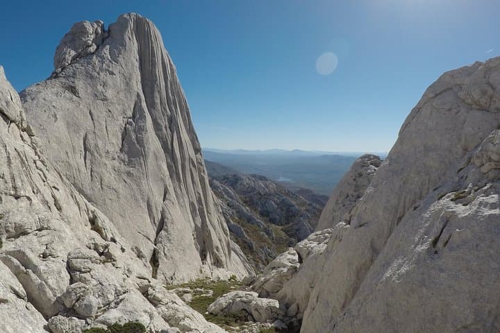 Tulove Grede dramatic cliffs in Velebit mountains - iconic filming location for Winnetou