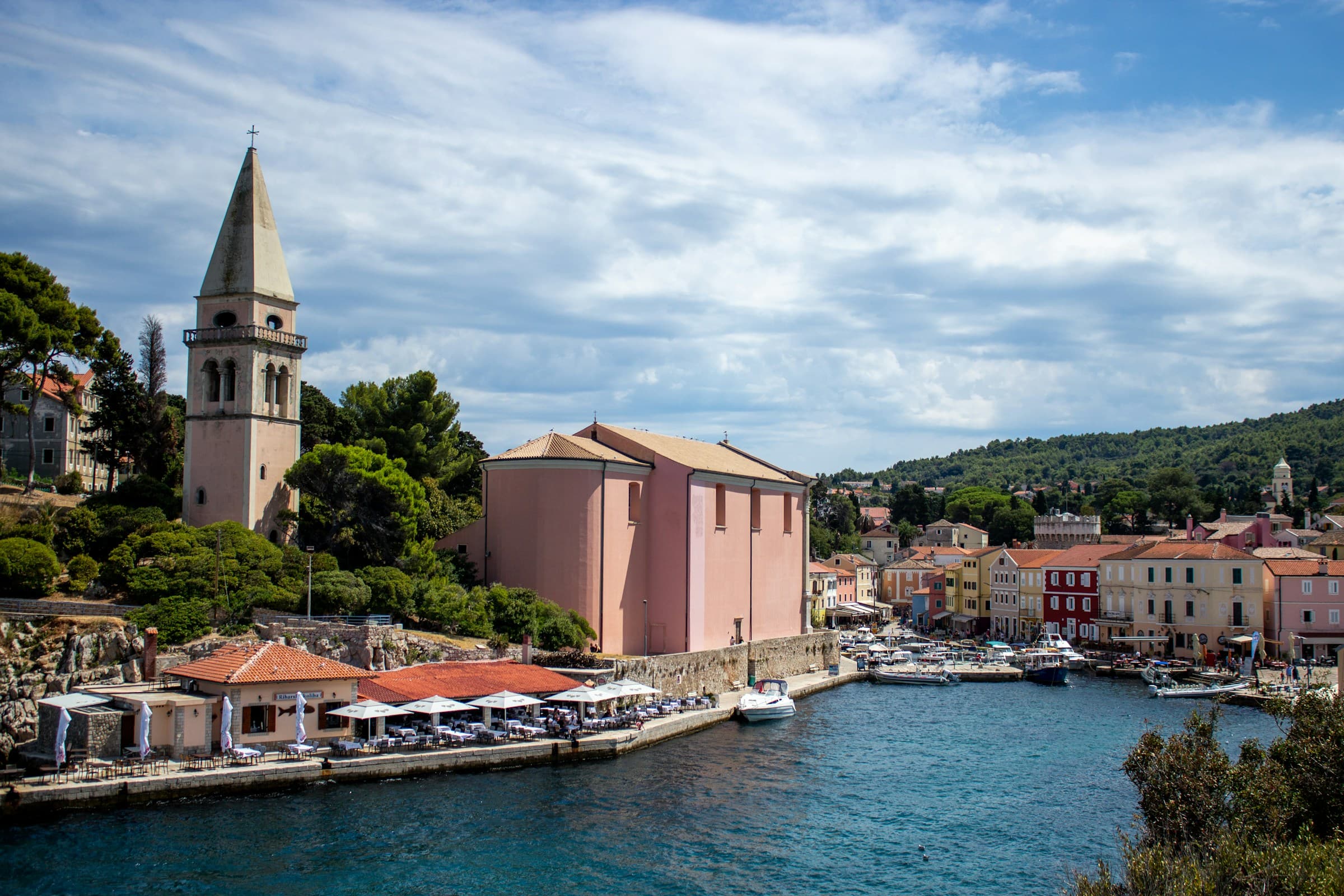 Mali Lošinj Old Town harbor