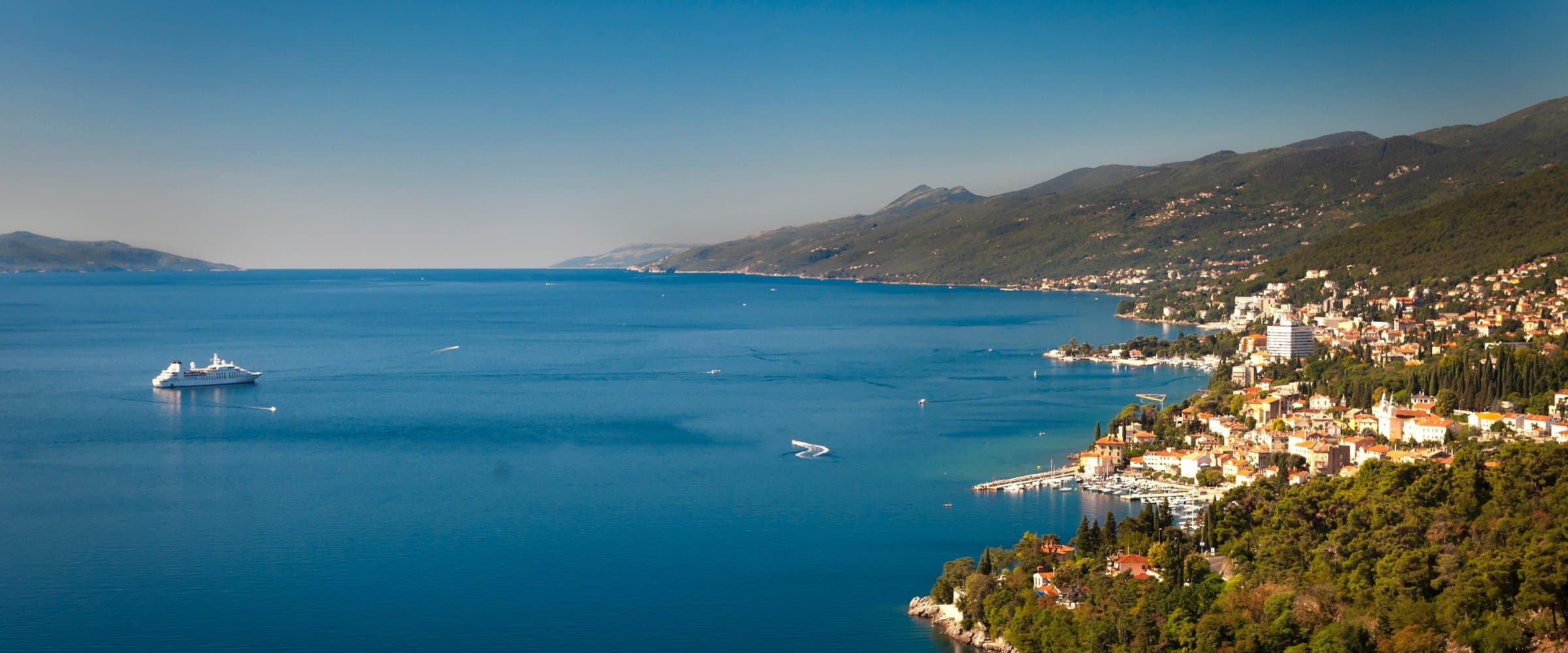 Opatija seaside promenade with Belle Époque architecture