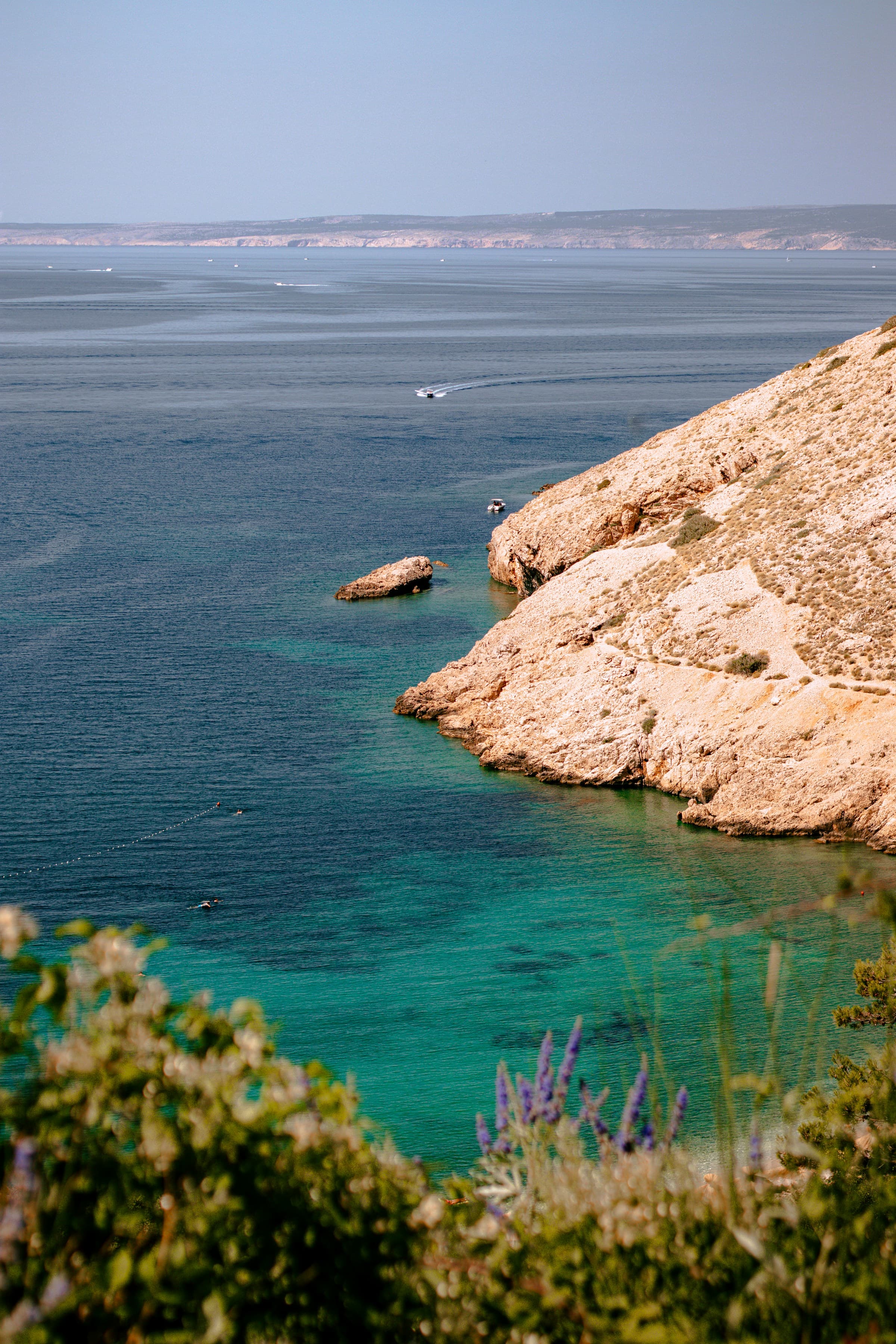 Oprna Beach secluded bay