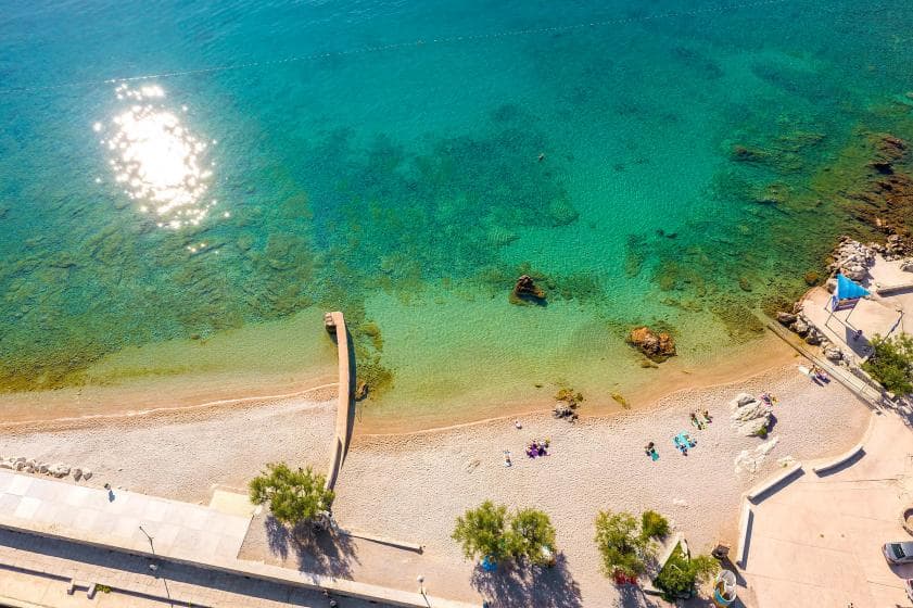 Porporela Beach near Krk Town
