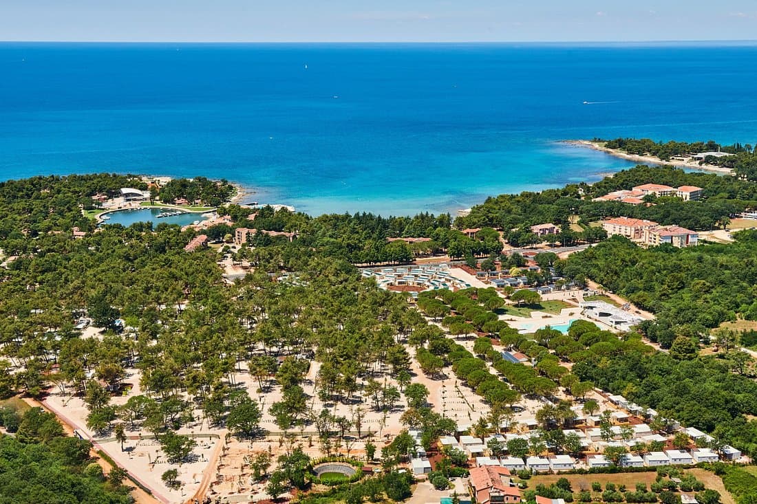 Laguna Stella Maris beach and resort area near Umag