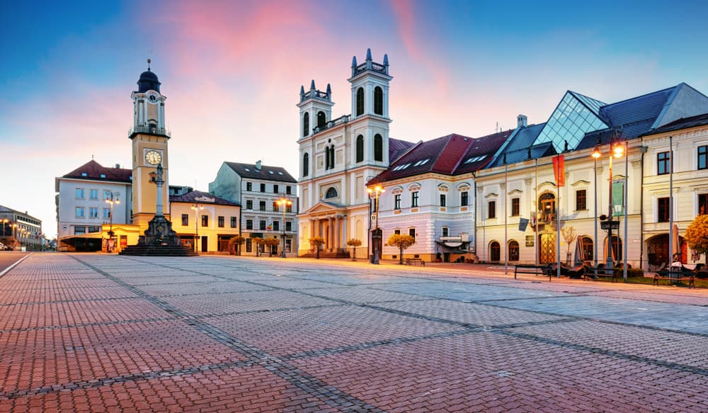 Baroque architecture in the historic centre of Varazdin