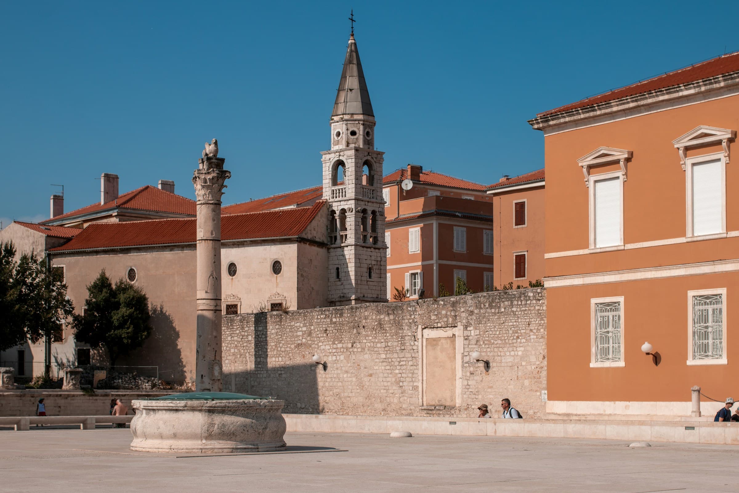 Zadar Old Town peninsula with ancient streets and Mediterranean atmosphere
