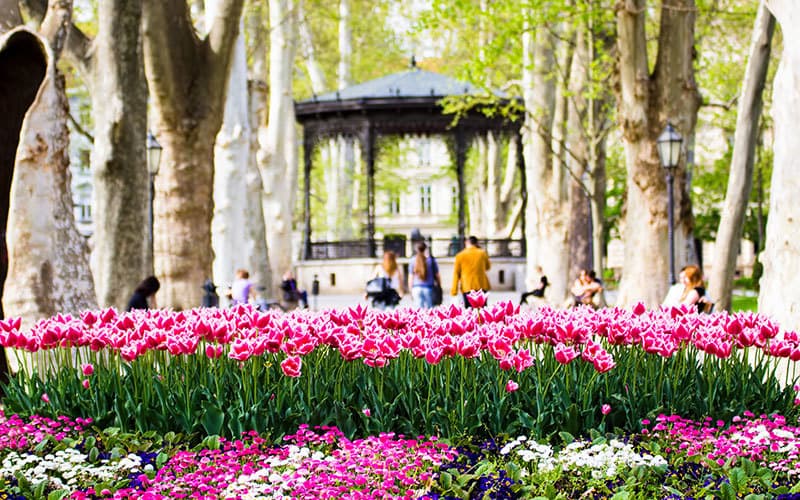 Zrinjevac Park in Zagreb